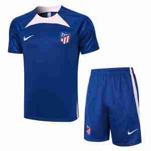 Tailandia Conjunto Equipacion Entrenamiento Atlético De Madrid 2024 Azul