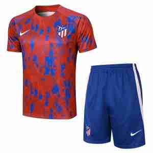 Tailandia Conjunto Equipacion Entrenamiento Atlético De Madrid 2024 Rojo Azul