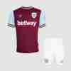 Equipacion West Ham United Conjunto Niños Primera 2024 2025