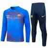 Sudadera Entrenamiento FC Barcelona 2024 2025 Azul Rojo