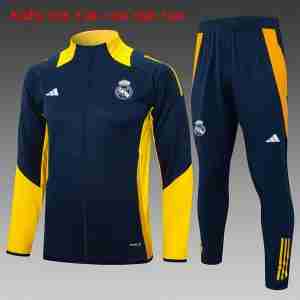 Chandal Ninos Real Madrid 2024 2025 Azul Amarillo