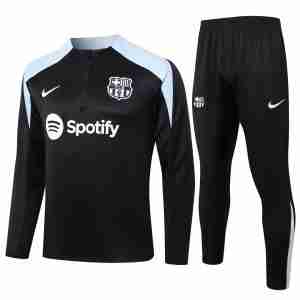 Sudadera De Training FC Barcelona 2024 2025 Negro Gris