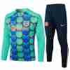 Sudadera De Training FC Barcelona 2024 2025 Verde Azul