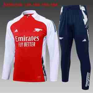Sudadera De Training Ninos Arsenal 2024 2025 Rojo Blanco