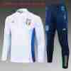 Sudadera De Training Ninos Italia 2024 2025 Blanco Azul