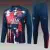 Sudadera De Training Ninos Paris Saint Germain 2024 2025 Azul Rojo