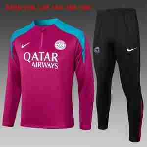 Sudadera De Training Ninos Paris Saint Germain 2024 2025 Purpura Rojo