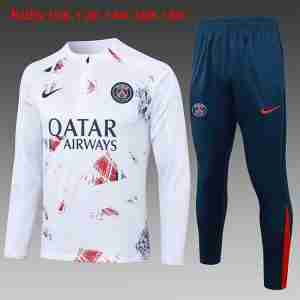 Sudadera De Training Ninos Paris Saint Germain 2024 2025 Rojo Blanco