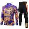 Sudadera De Training Real Madrid 2024 2025 Purpura Amarillo