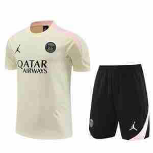 Tailandia Conjunto Equipacion Entrenamiento Paris Saint Germain 2024 2025 Claro Marron