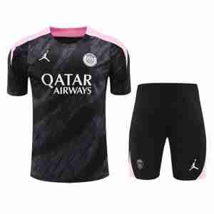 Tailandia Conjunto Equipacion Entrenamiento Paris Saint Germain 2024 2025 Negro