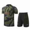 Tailandia Conjunto Equipacion Entrenamiento Paris Saint Germain 2024 2025 Verde Negro