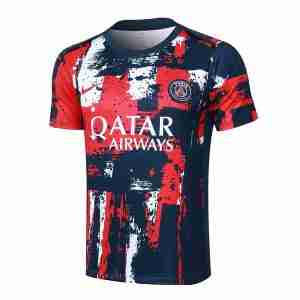 Tailandia Equipacion Entrenamiento Paris Saint Germain 2024 2025 Rojo Azul
