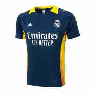 Tailandia Equipacion Entrenamiento Real Madrid 2024 2025 Azul Amarillo