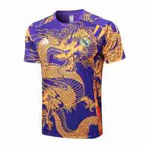 Tailandia Equipacion Entrenamiento Real Madrid 2024 2025 Purpura Amarillo