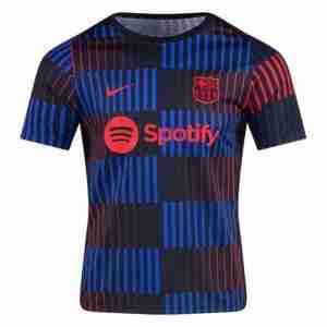 Tailandia Equipacion Pre Match FC Barcelona 2024 2025 Azul Rojo