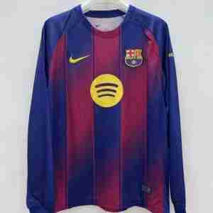 Tailandia Equipacion FC Barcelona Primera Manga Larga 2025 2026