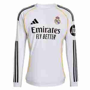 Tailandia Equipacion Real Madrid Primera Manga Larga 2025 2026