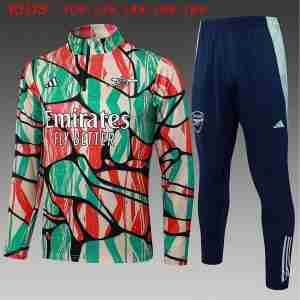 Sudadera De Training Ninos Arsenal 2025 2026  Verde Rojo