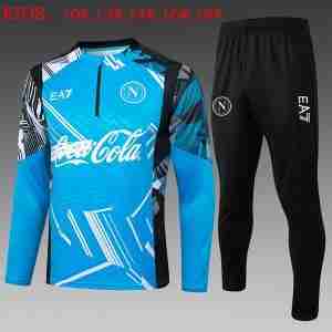 Sudadera De Training Ninos Napoli 2025 2026 Azul