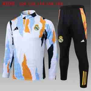 Sudadera De Training Ninos Real Madrid 2025 2026 Azul Blanco