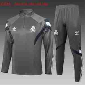 Sudadera De Training Ninos Real Madrid 2025 2026 Gris