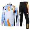 Sudadera De Training Real Madrid 2025 2026 Blanco Naranja