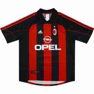 Tailandia Equipacion AC Milan Primera Retro 2000 2002 Rojo