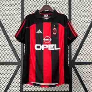 Tailandia Equipacion AC Milan Primera Retro 2001 2002