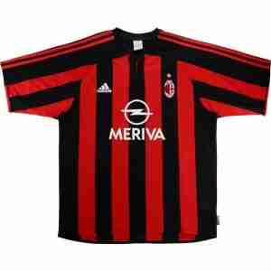 Tailandia Equipacion AC Milan Primera Retro 2003 2004 Rojo