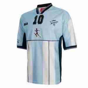 Tailandia NO.10 Maradona Equipacion Argentina Primera Retro 2001 Azul