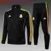 Chandal Niños Real Madrid 2025 26 Negro Amarillo