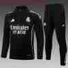 Sudadera Entrenamiento Niños Real Madrid 2025 2026 Negro Blanco