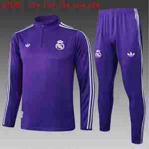 Sudadera Entrenamiento Niños Real Madrid 2025 2026 Purpura