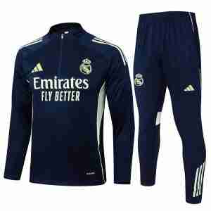 Sudadera Entrenamiento Real Madrid 2025 2026 Azul Verde