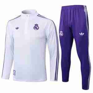 Sudadera Entrenamiento Real Madrid 2025 2026 Blanco Purpura