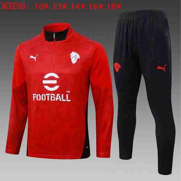 Ninos Sudadera De Training AC Milan 2026-2027 Rojo Sudadera Entrenamiento Niños AC Milan 2026 2027 Rojo
