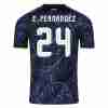 E.FERNANDEZ NO.24 Equipacion Argentina Segunda 2026-Versión Jugador