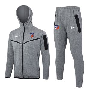 Chandal Con Capucha Atlético De Madrid 2024 2025 Gris