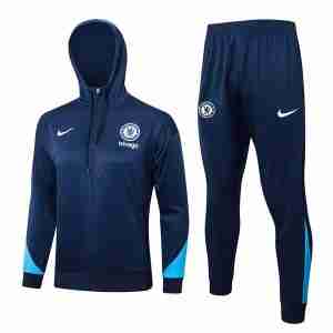 Chandal Con Capucha Chelsea 2024 2025 Azul