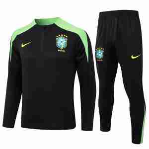 Sudadera De Training Brasil 2024 2025 Negro Verde