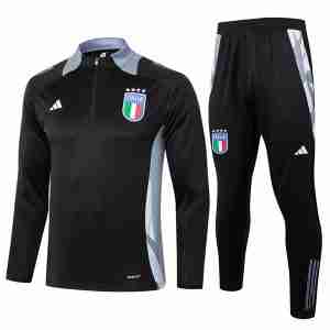 Sudadera De Training Italia 2024 2025 Negro Gris
