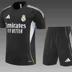 Equipacion Real Madrid Conjunto Niños Entrenamiento 2025 2026 Negro