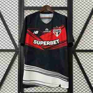 Tailandia Equipacion Sao Paulo Pre Match 2025 2026 Negro Rojo
