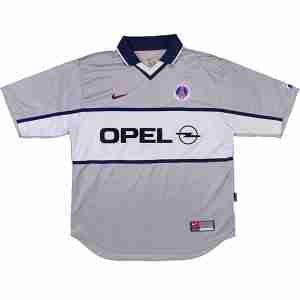 Tailandia Equipacion Paris Saint Germain Segunda Retro 2000 Gris
