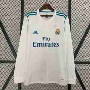 Tailandia Equipacion Real Madrid Primera Manga Larga Retro 2017 2018