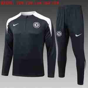Sudadera Entrenamiento Niños Chelsea 2025 2026 Gris