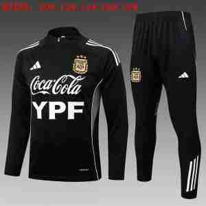 Sudadera Entrenamiento Niños Argentina 2025 2026 Negro