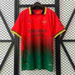 Tailandia Equipacion AC Milan Off White 2025 2026 Rojo