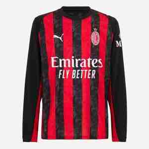 Tailandia Equipacion AC Milan Primera Manga Larga 2025 2026